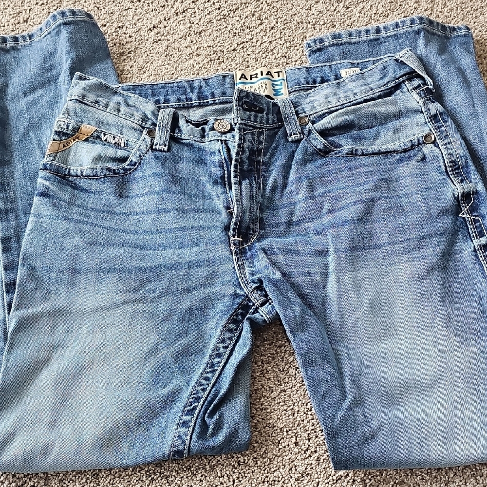 Ariat Blue Denim Jeans - Relaxed Boot Cut - Picture 8 of 8